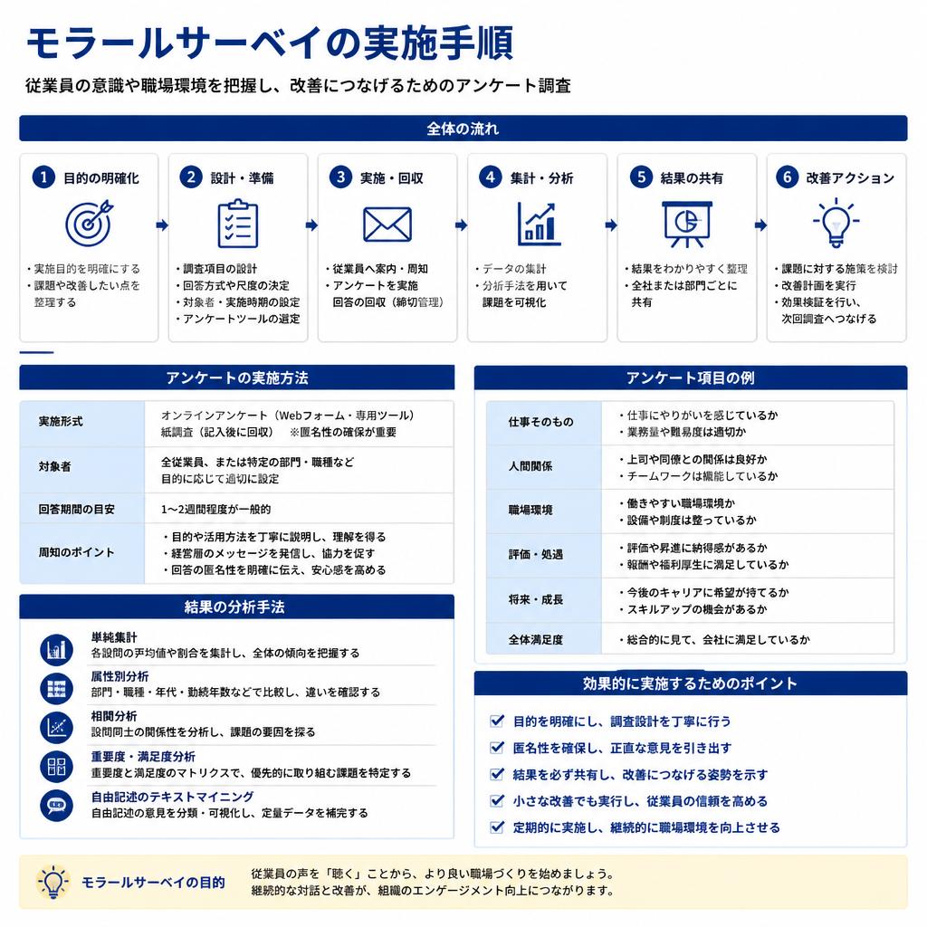 モラールサーベイの実施方法